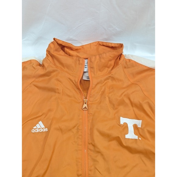 Adidas VTG Tennessee Volunteers Orange Track Jacket Full Zip Large *READ - Picture 4 of 10
